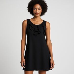 MK West Kei USA  Chic Trendy Black Ruffle Dress from Nordstrom size Medium